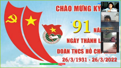 Lớp 3b chào mừng 91 năm ngày thành đoàn tncs hcm 26/3/1931 – 26/3/2022
